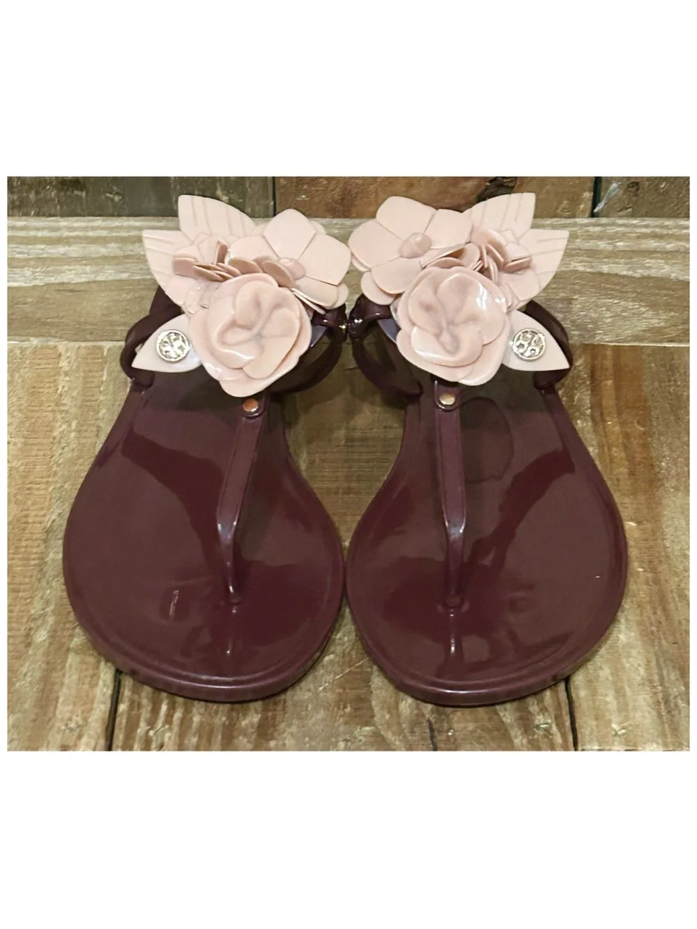 Tory Burch burgundy pink